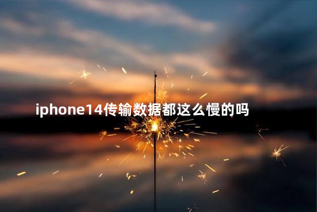 iphone14传输数据都这么慢的吗 iPhone14传输数据后黑屏什么情况